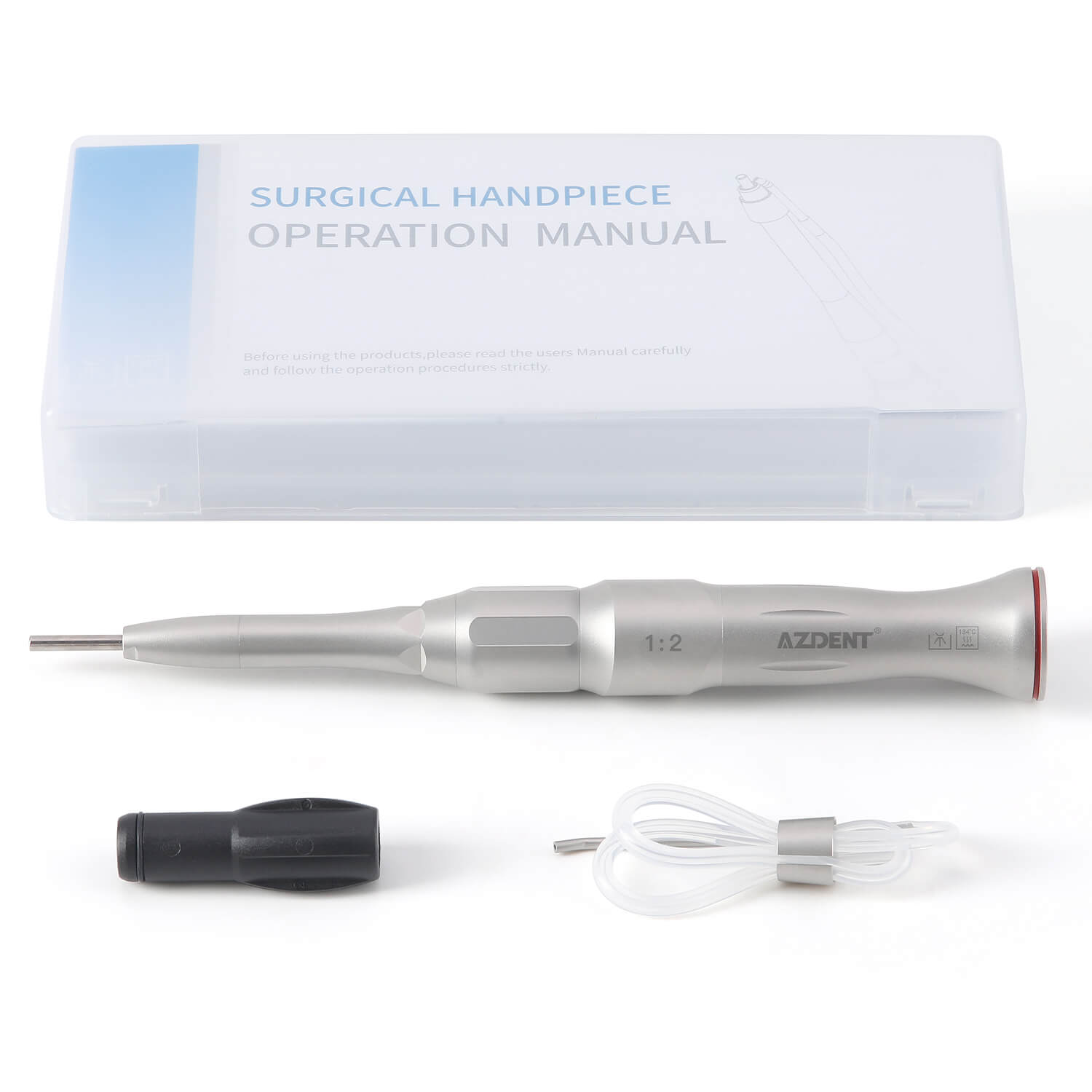 Dental 1:2 Surgical Osteotomy Low Speed 20° Contra Angle /Straight Handpiece External Water Spray - pairaydental.com