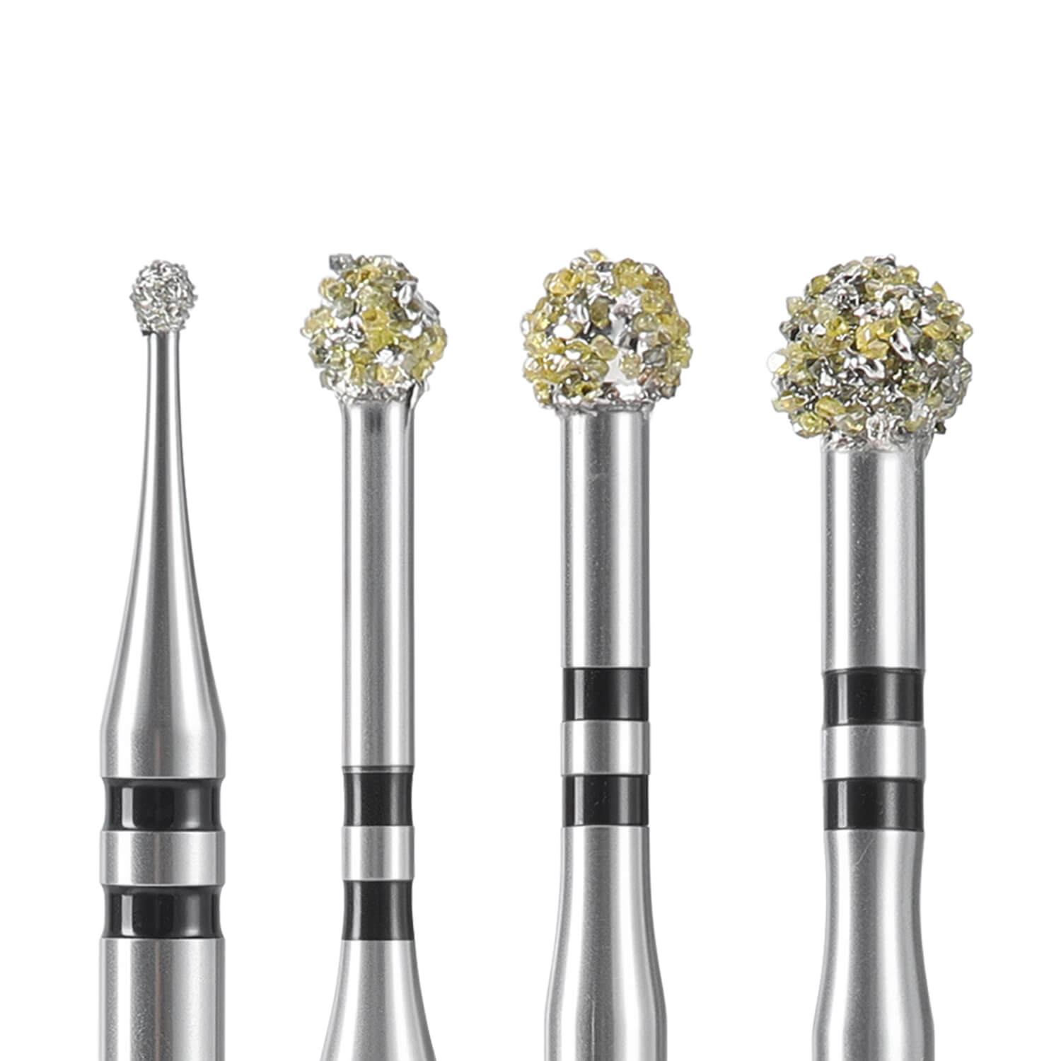 Dental Degranulation Bur Kit CA2.35mm Osseous Debridement Soft Tissue Removal Diamond 4pcs/Kit - pairaydental.com