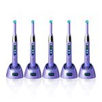 5pcs Woodpecker iLED Curing Light Wireless 360° Rotary 1 Sec Curing Purple - pairaydental.com