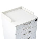 Dental Mobile Cabinet Cart Quartz Countertop and Stainless Steel Four-Drawer - pairaydental.com
