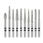 Dental Diamond Zirconia Cutting Bur Kit FG 1.6mm 10pcs/Kit - pairaydental.com