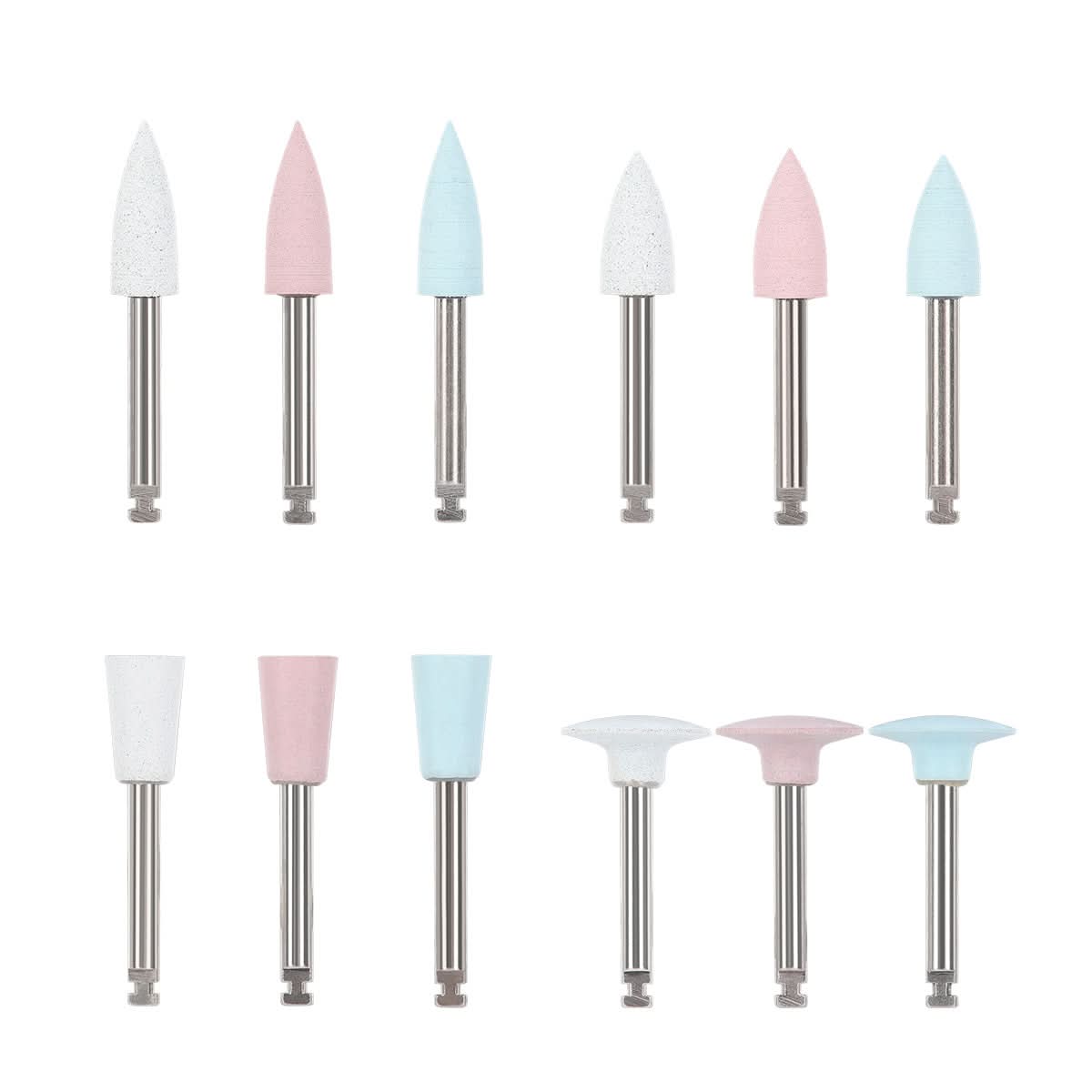 Dental Silicone Polishing For Composite /Natural Teeth/ Porcelain 12Pcs/pack - pairaydental.com