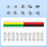 AZDENT PLUS Orthodontic Brackets Standard Roth/MBT 0.022"/0.018" with 3/3-4-5 Hooks - pairaydental.com