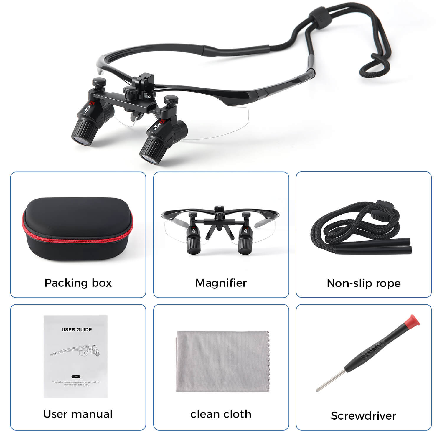 Dental Medical Loupes Magnifying Glasses 3.0X 4.0X 5.0X 6.0X - pairaydental.com