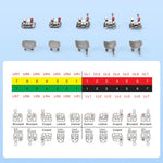 AZDENT Plus Metal Brackets Mini Roth/MBT .022/.018 Hooks 3/3-4-5 - pairaydental.com