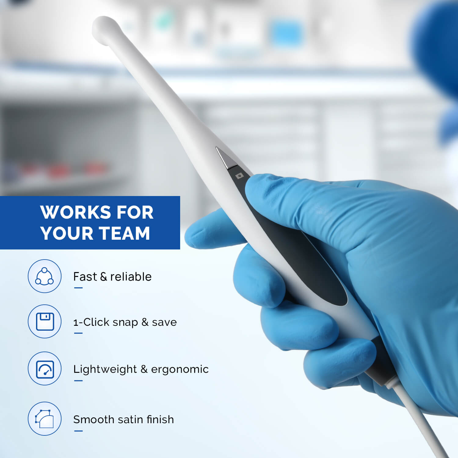 Dental Intraoral Camera 6pcs Cold Lights Digital Oral Endoscope Auto-focus - pairaydental.com