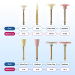 Dental Zirconia Composite Polishing Kit All‑purpose Bur Set RA 2.35mm 8pcs/Kit - pairaydental.com