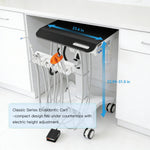 Dental Delivery Unit Mobile Cart 4 Hole Integrated Scaler & Curing Light Adjustable Height Electric Lifting - pairaydental.com