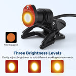 Dental LED Headlight 3W Wired 35,000 Lux 3-Level Brightness Ultralight 2 Mounting Options - pairaydental.com