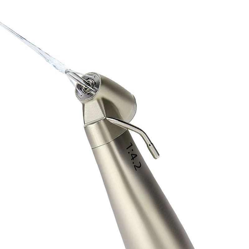 1:4.2 Electric Contra Angle Handpiece 45 Degree External Water Increasing Fiber Optic - pairaydental.com