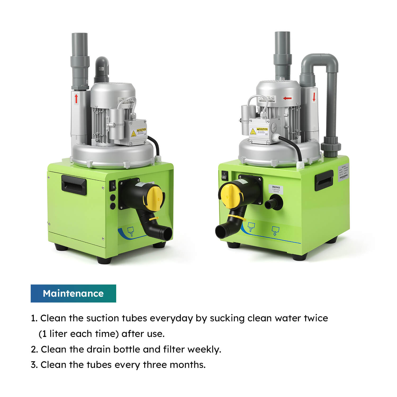 Dental Portable Suction Unit 300L/min 750W for 1-2 Dental Chair - pairaydental.com