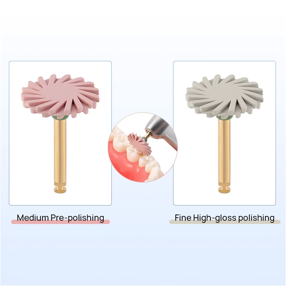 Dental Composite Polishing Wheel Kits Medium/Fine 4pcs/Kit - pairaydental.com