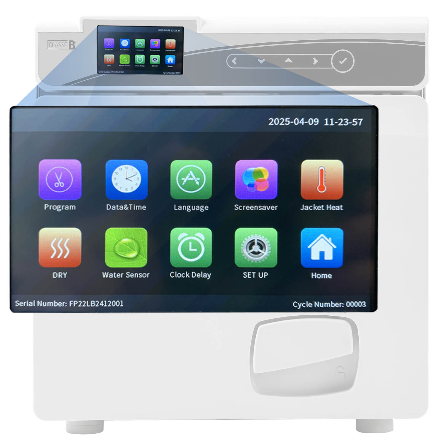 22L Dental Table top Autoclave Class B Vacuum Steam Sterilizer with Built-in Printer Dry Function - pairaydental.com