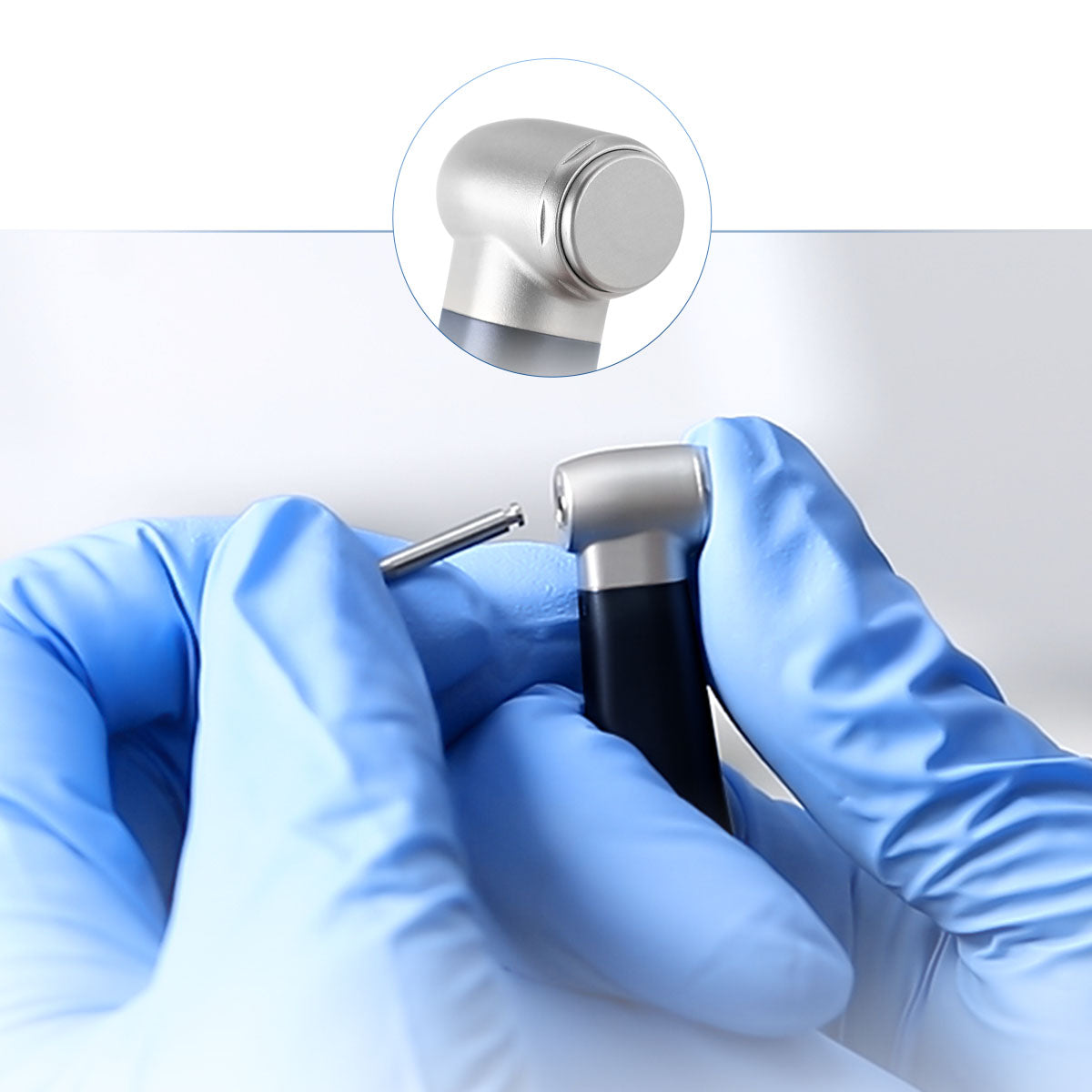 1:1 Fiber Optic Contra Angle Handpiece Internal Water Push Button - pairaydental.com