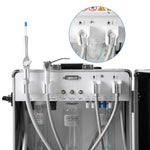 Portable Dental Unit System with Air Compressor Strong Suction 4 Holes - pairaydental.com