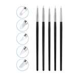 Dental Porcelain Brush Pen Composite Cement Porcelain Silicone Shaping Smoothing Removing 5pcs/Bag - pairaydental.com