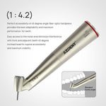1:4.2 Electric Contra Angle Handpiece 45 Degree Increasing Fiber Optic - pairaydental.com