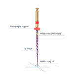 Dental Rotary Engine Super Files Rainbow NiTi Files Thermal Activation 25mm 6pcs/Pack - pairaydental.com