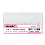 Dental White Stone Polishing FG Burs Round Shape 12pcs/Box - pairaydental.com