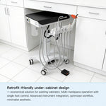 Dental Delivery Unit Mobile Cart 4 Hole Integrated Scaler & Curing Light Adjustable Height Electric Lifting - pairaydental.com