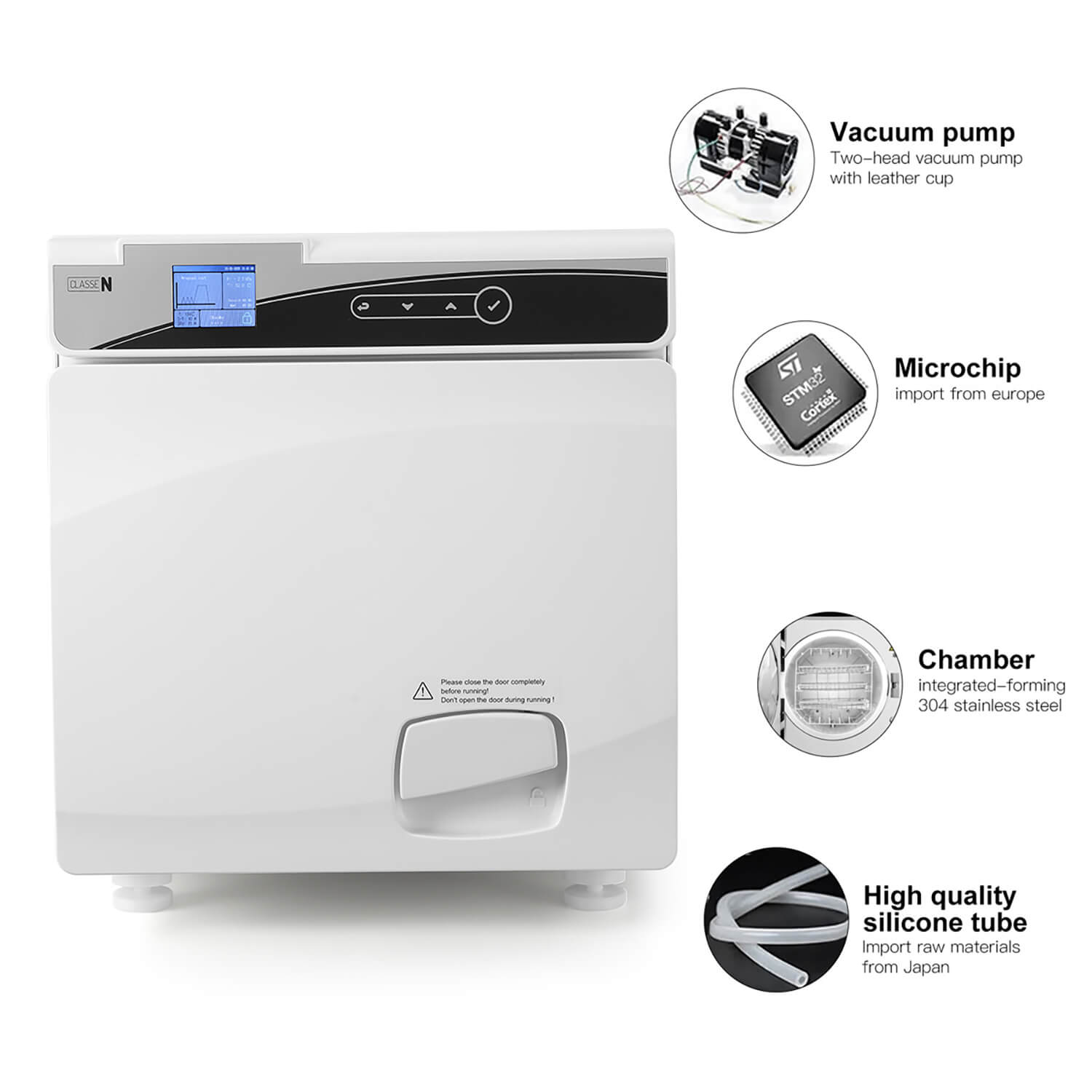 22L Tabletop Dental Autoclave Steam Sterilization Class N Sterilizer with Drying System - pairaydental.com
