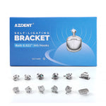 Orthodontic Spherical Self-Ligating Brackets Monoblock Roth/MBT 0.022 345 Hooks With 6 Buccal Tube 24pcs/Kit - pairaydental.com