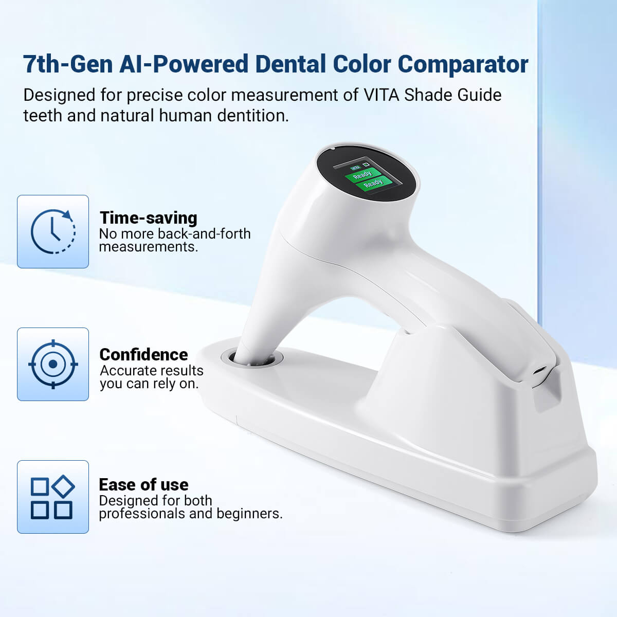 Dental 7th-Gen AI-Powered Dental Color Comparator with LCD Screen - pairaydental.com