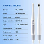Dental Intraoral Camera HD USB Digital 8 LED Lights 4K Mega Pixels Imaging Software - pairaydental.com