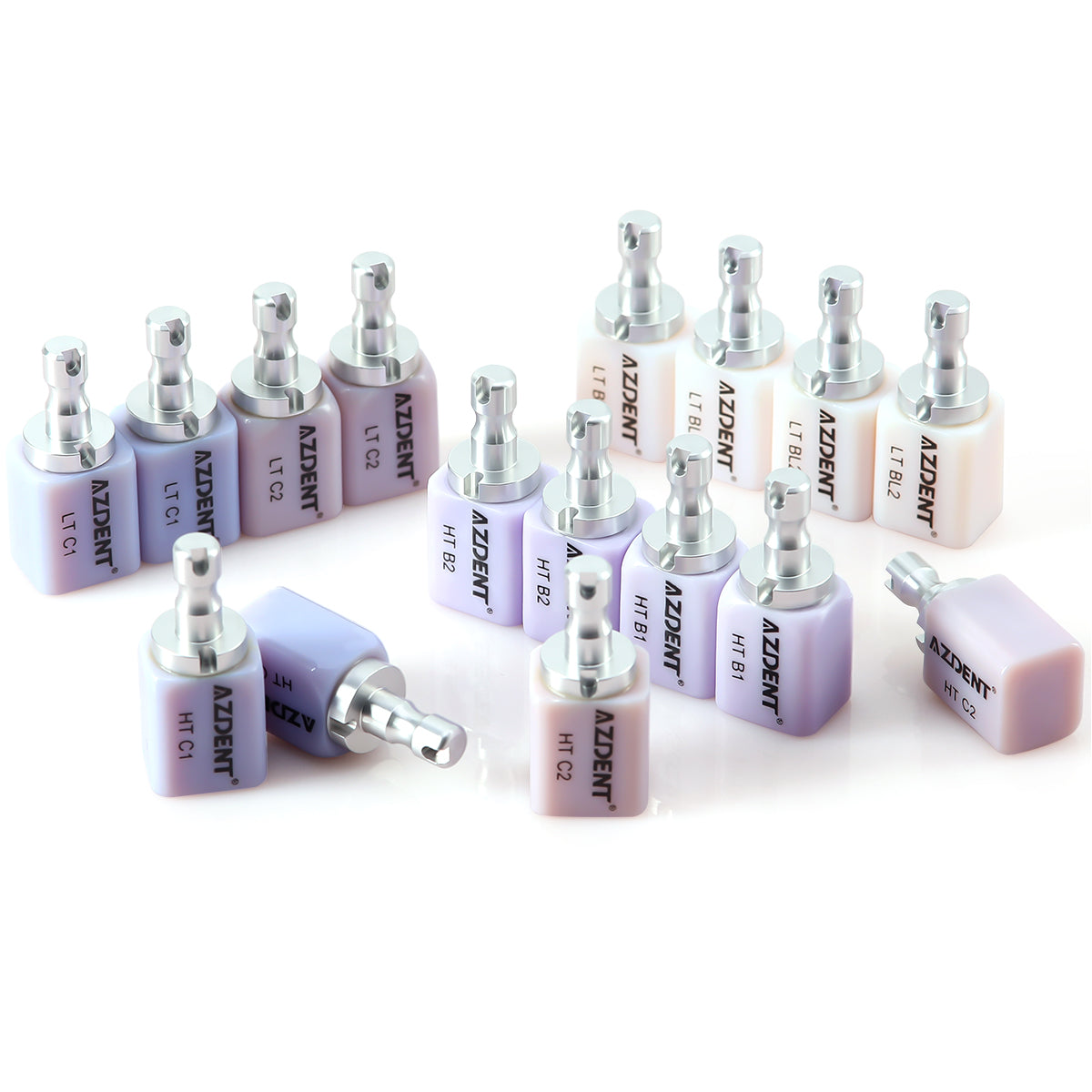 Dental Lab CAD/CAM Lithium Disilicate Glass-Ceramic Block Cerec Emax LT/HT 5pcs/Box