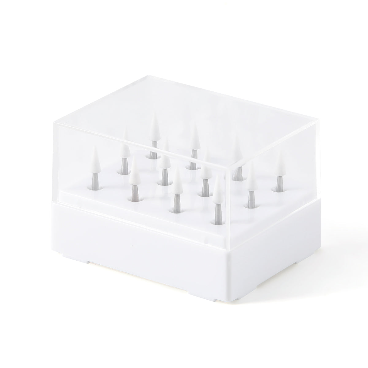 Dental Fine Polishing Kit FG Burs Pointed Cone White Stones 12pcs/Kit - pairaydental.com 