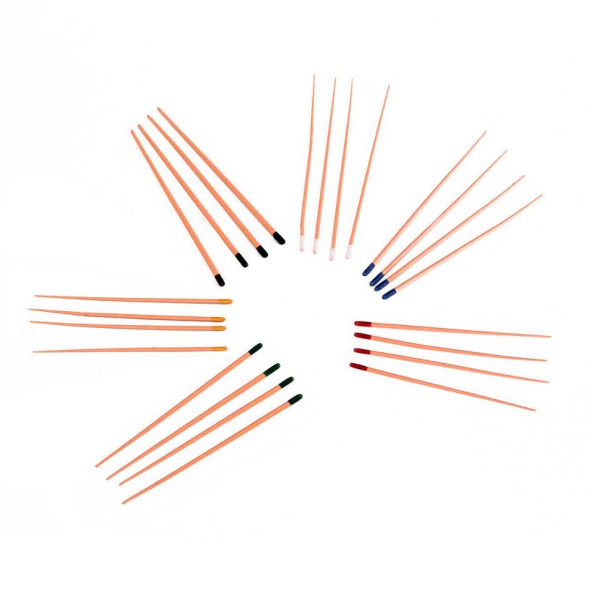 Gutta Percha Points 0.02 Taper 15-40# Color Coded 7 Models 120pcs/Pk - pairaydental.com