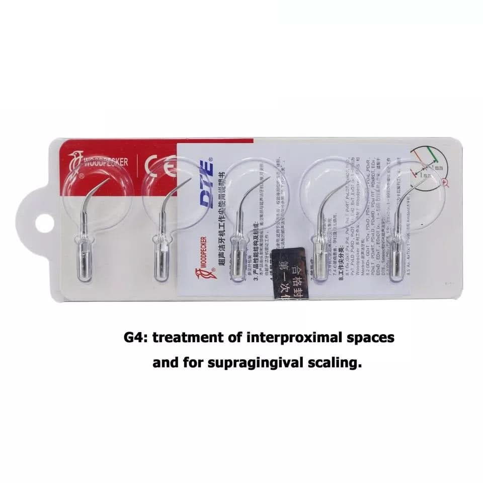 Woodpecker Ultrasonic Scaler Tips G4 5pcs/Set - pairaydental.com