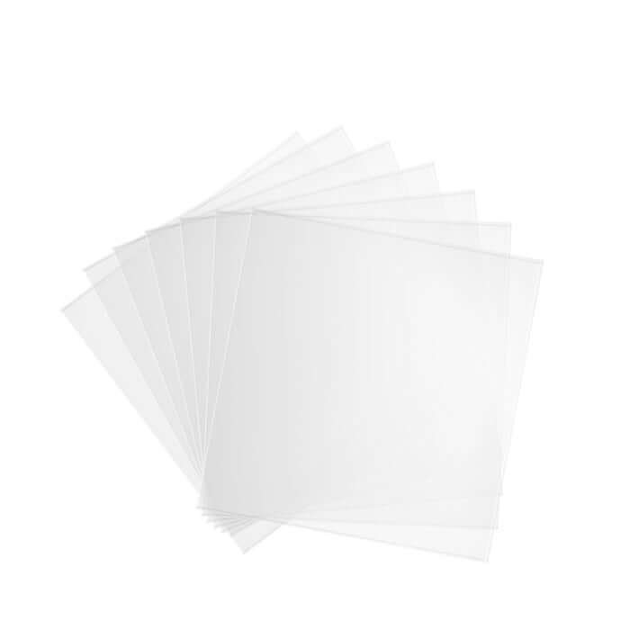 BIOART Dental Splint Thermoforming Vacuum Forming Sheet Square 5"x5" Hard Crystal Plates - pairaydental.com