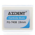 Dental Carbide Burs Egg Shaped Trimming Finishing FG 7408 10pcs/Box - pairaydental.com
