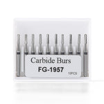 Dental Tungsten Carbide Bur FG 1957 Metal Cutting 10pcs/Box