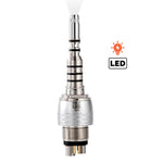 COXO CX207-G 45° Fiber Optic High Speed Air Turbine Handpiece & 6 Holes LED Quick Coupler