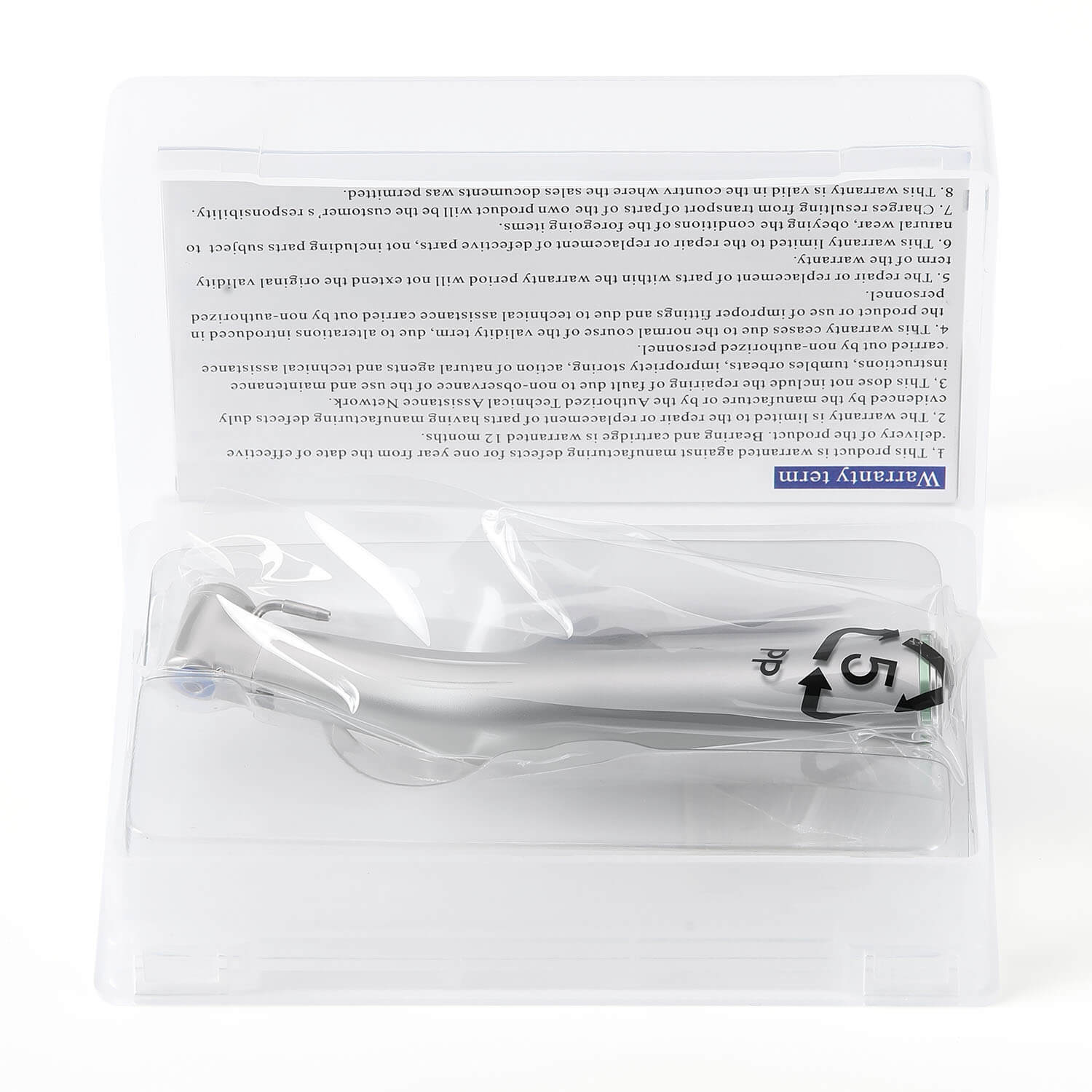 Dental 20:1 Implant Reduction Contra Angle Handpiece LED Fiber Optic Push Button - pairaydental.com
