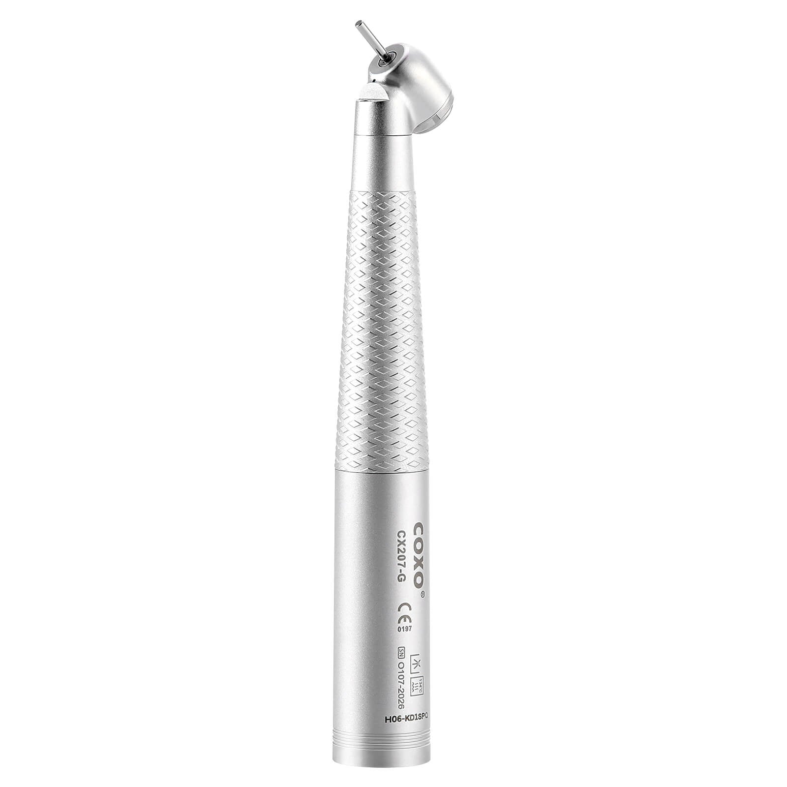 COXO CX207-G 45° Fiber Optic High Speed Air Turbine Handpiece & 6 Holes LED Quick Coupler - pairaydental.com