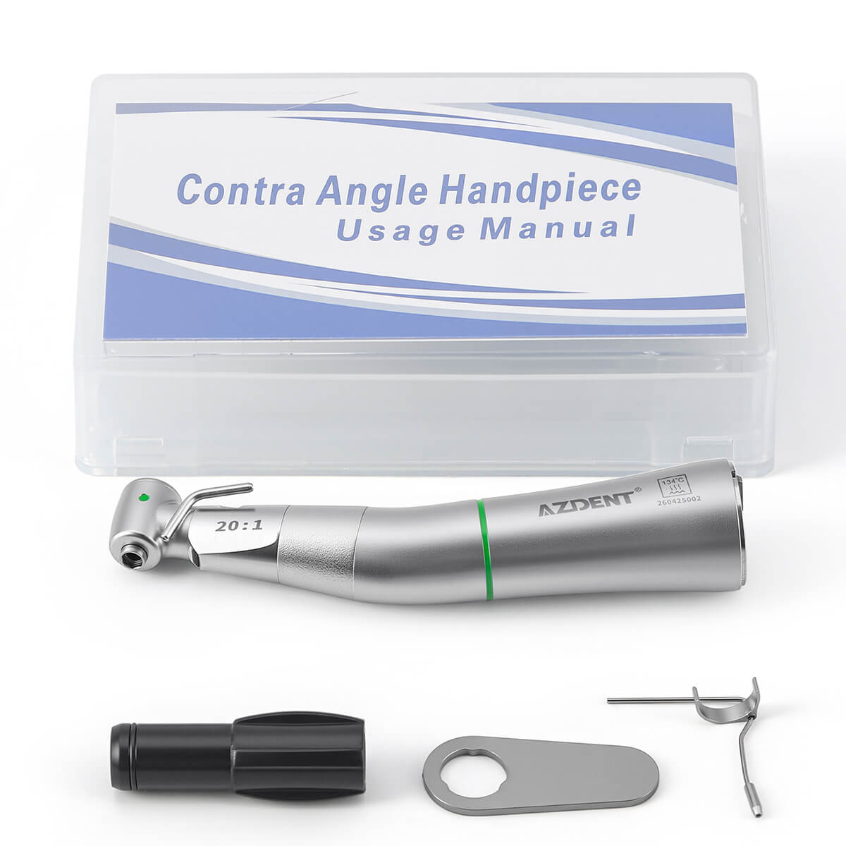 Dental Contra Angle Fiber Optic 20:1 Implant Low Speed Handpiece Removable Design - pairaydental.com