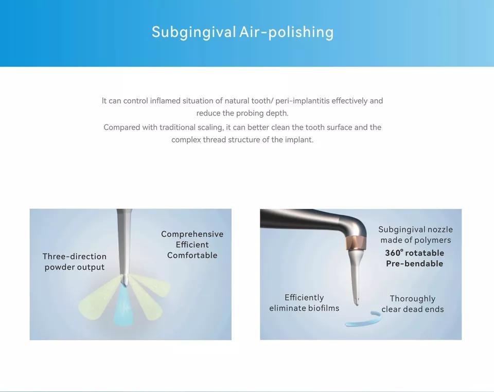 Woodpecker PT-A Dental Ultrasonic Scaler & Air Polisher System - pairaydental.com