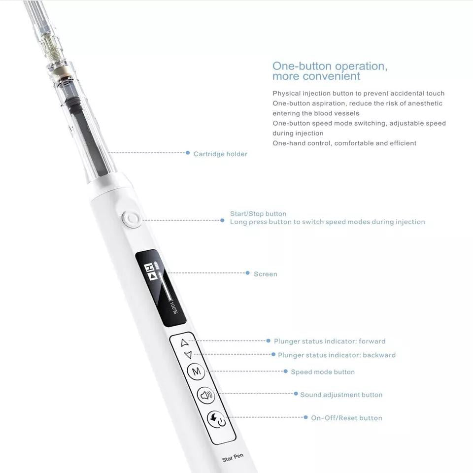 Woodpecker Star Pen Dental Painless Anesthesia Device Two Speeds - pairaydental.com