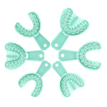 6pcs Dental Impression Trays Full Mouth For Teeth Mold Tray S/M/L Green Color - pairaydental.com