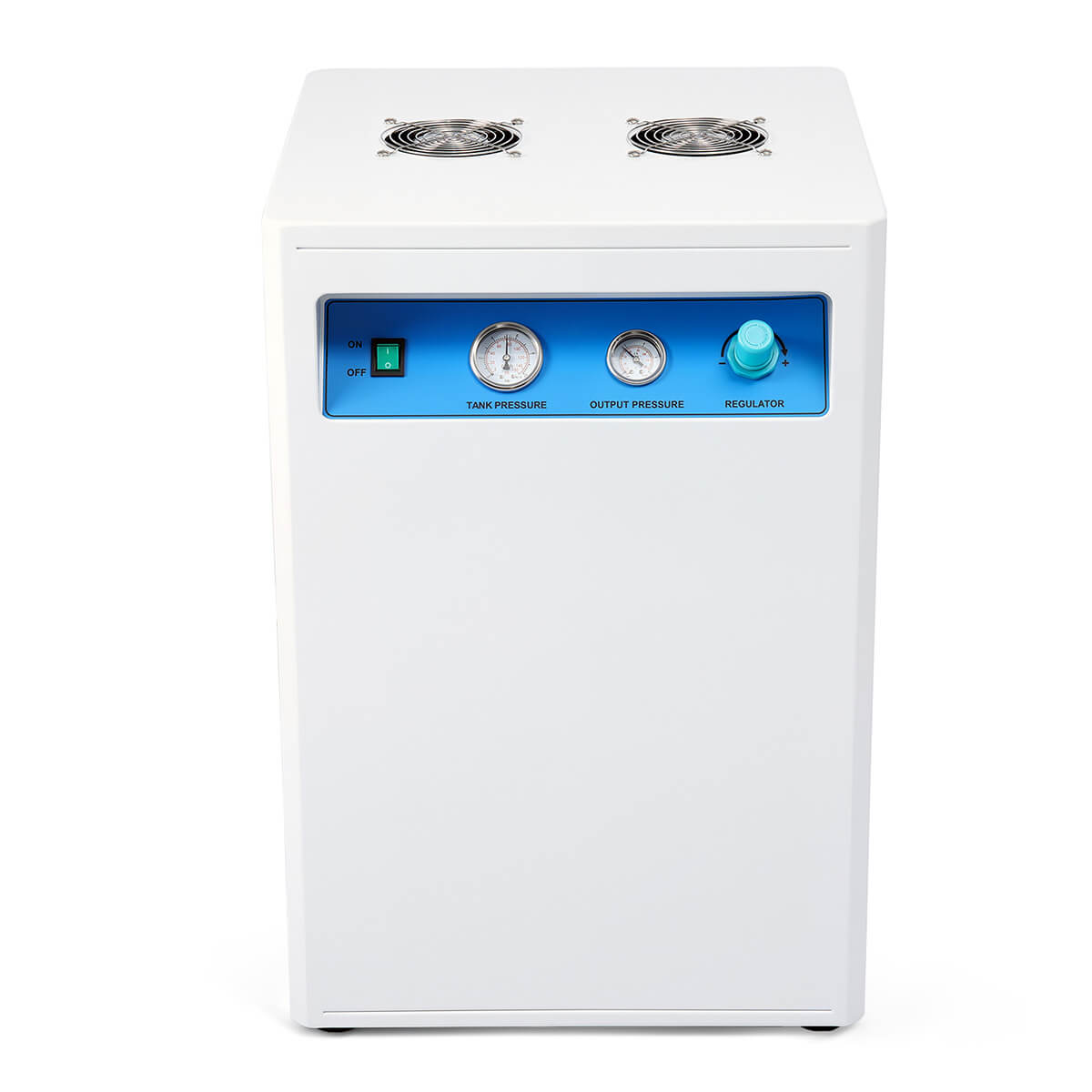 Dental Noiseless Oil Free Air Compressor 40L 800W GA02X for 2PCS Dental Chair with Soundproof Box