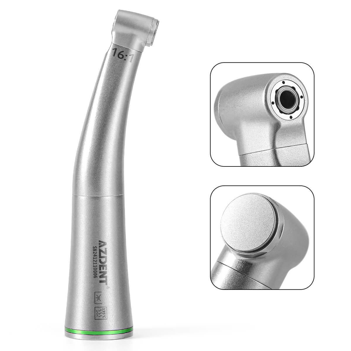 Dental Push Button 16:1 Contra Angle Handpiece Internal Channel For Endo Treatment - pairaydental.com