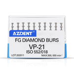 Dental FG Diamond Burs VP-21 Depth Marking 10pcs/Box - pairaydental.com