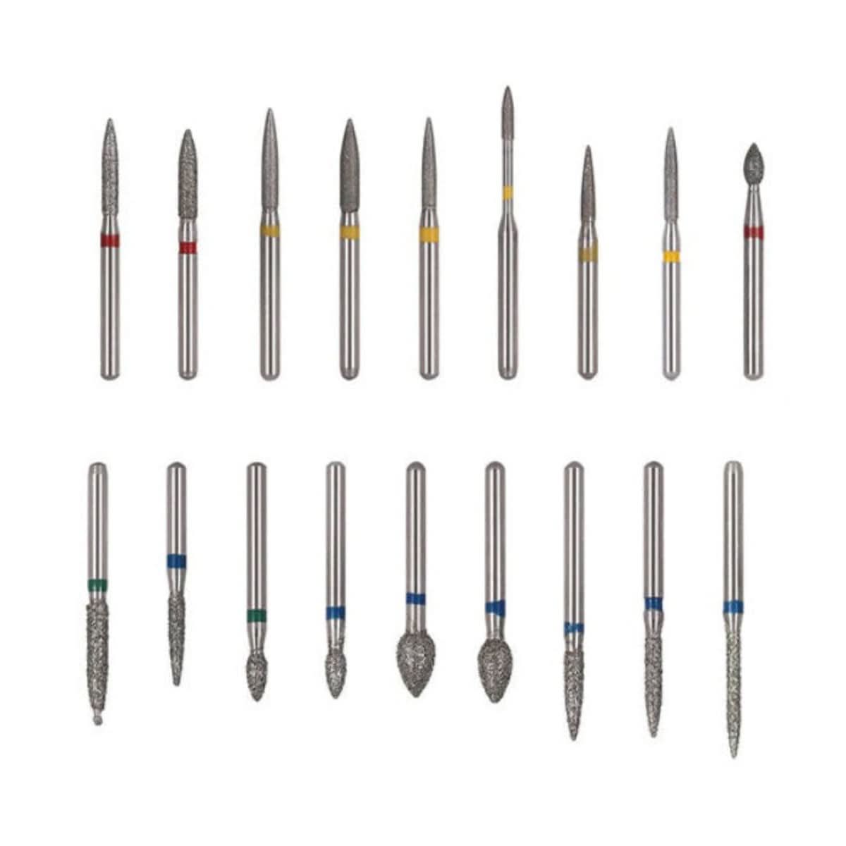 Dental Diamond Bur FG FO Series Flame Full Size 5pcs/Pack - pairaydental.com