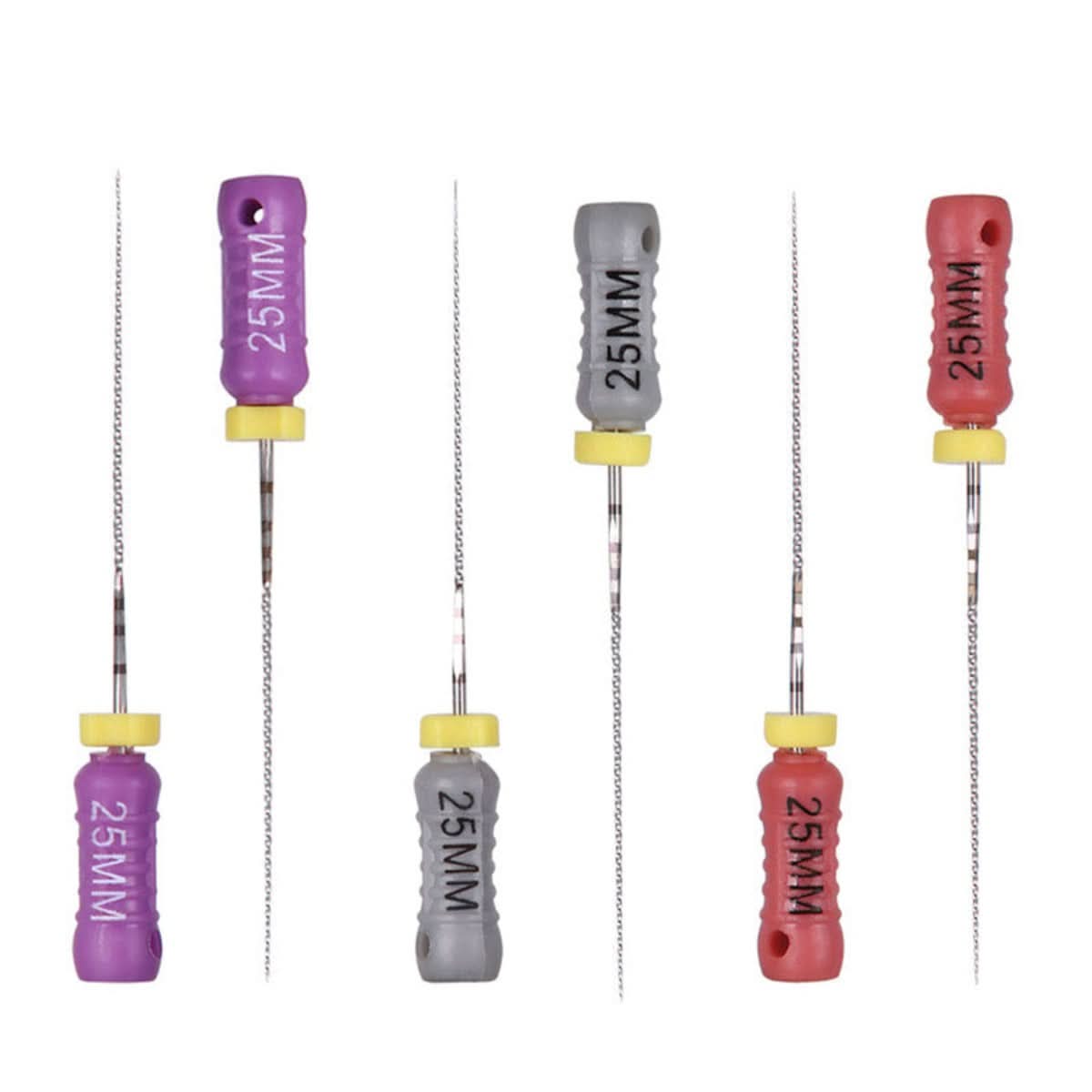 Endo C Files Hand Use Stainless Steel 25mm #6 #8 #10 Assorted 6pcs/Pac