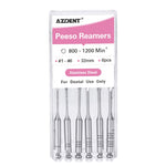 Dental Engine Files Staniless Steel Peeso Reamers 32mm #1-6 6pcs/Box - pairaydental.com