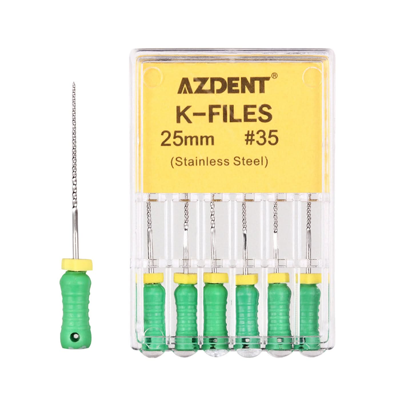 Endo Hand K-Files Stainless Steel #35 25mm 6pcs/Pk