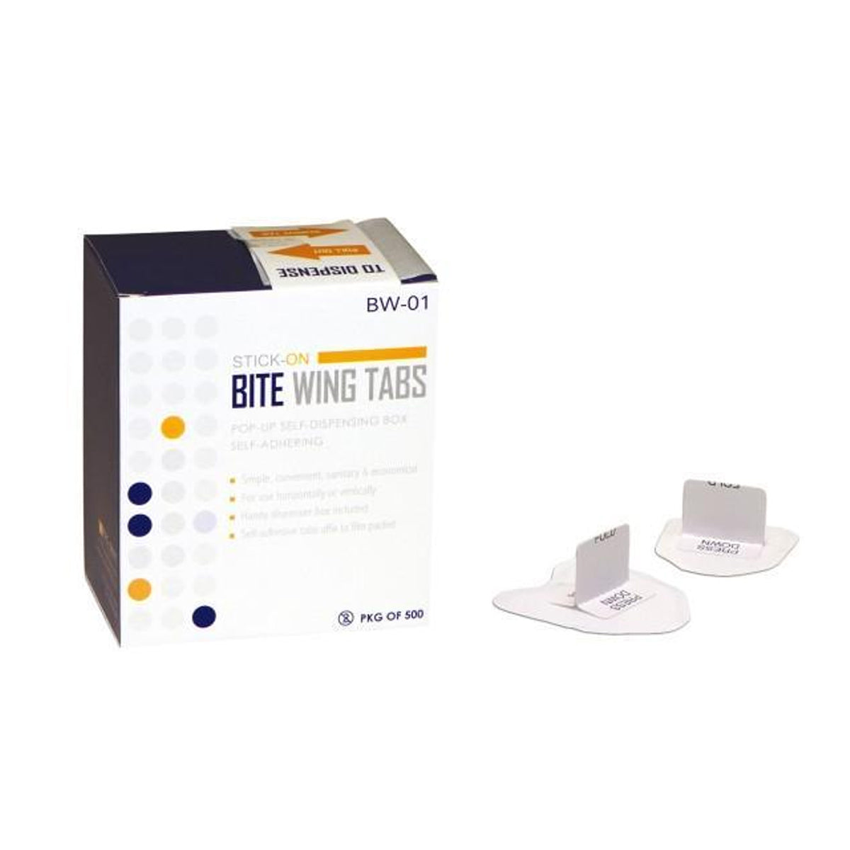 Pac-Dent Bite Wing Tabs Stick-On 500pcs/Box – pairaydental